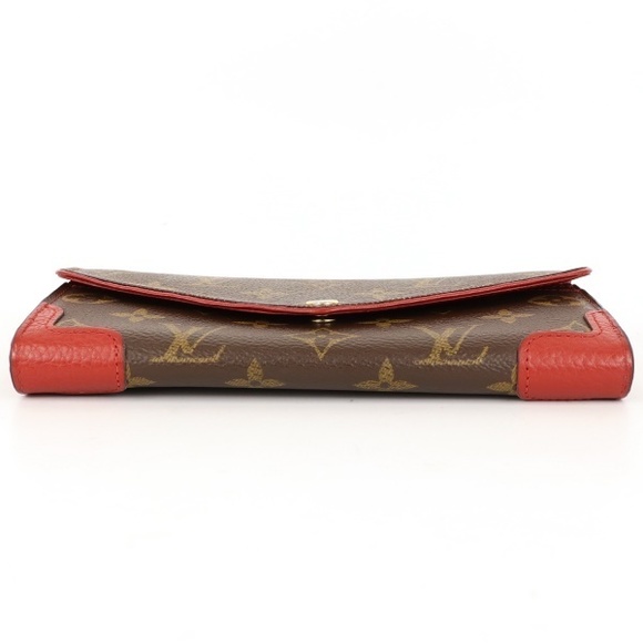 Louis Vuitton Portefeuil Sala Retiro Monogram Surise Long Wallet Red - Picture 1 of 8